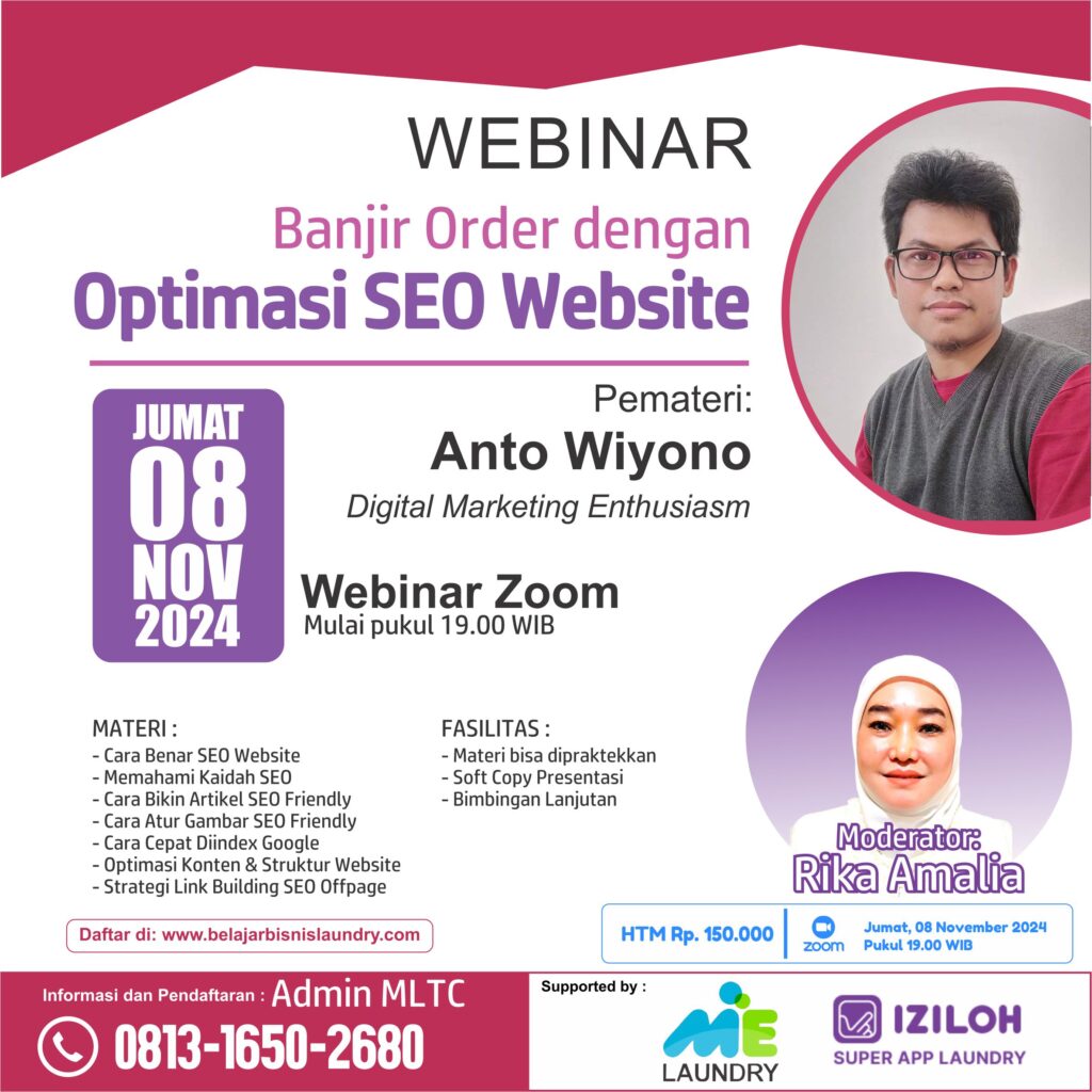 POSTER SEMINAR SEO WEBSITE